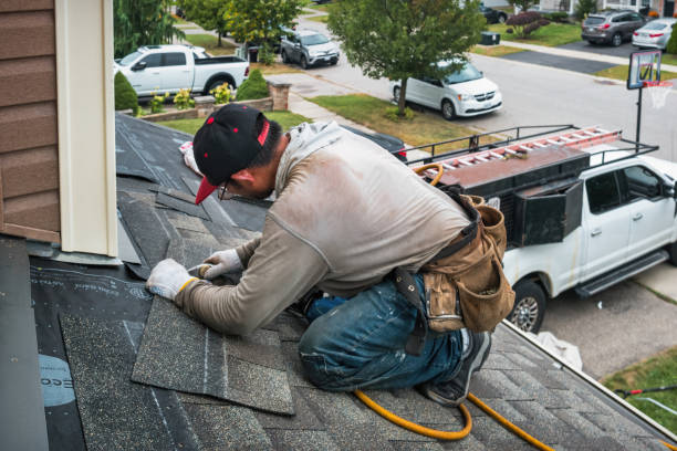 Professional Roof Installation technician working in Genoa, OH